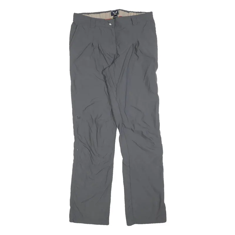 Salewa Womens Grey Polyester Regular Fit Straight Leg Trousers W32 L34 Outdoor 1