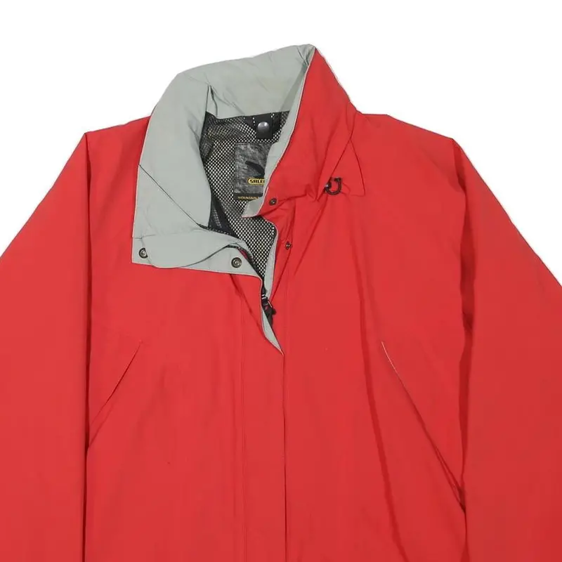 Salewa Womens Red Jacket Uk 16 Polyester Blend Zip Outdoor Waterproof 2