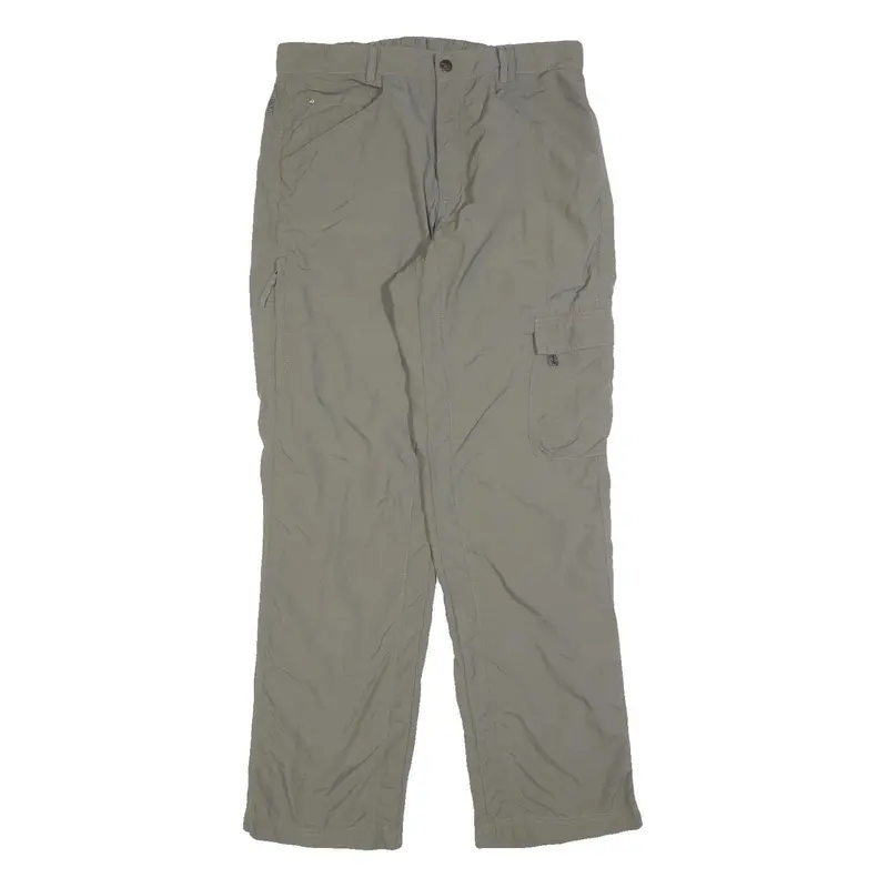 Salewa Womens Regular Beige Polyester Blend Zip Trousers Cargo W32 L32 Outdoor 1