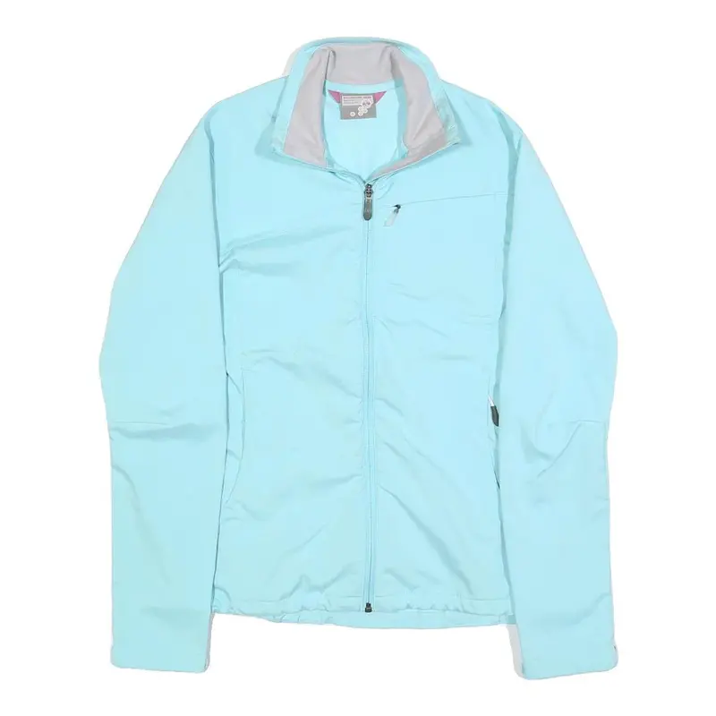 Salomon Womens Blue Jacket M Polyester Blend Plain Zip Outdoor Sportswear 1