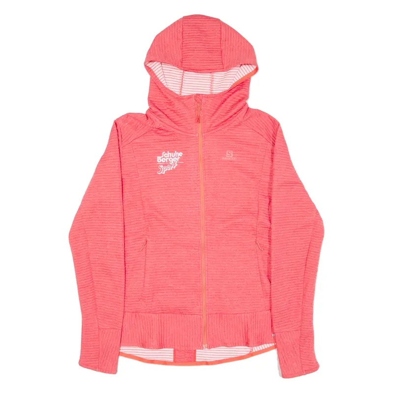 Salomon Womens Jacket Pink Wool Hooded L 1