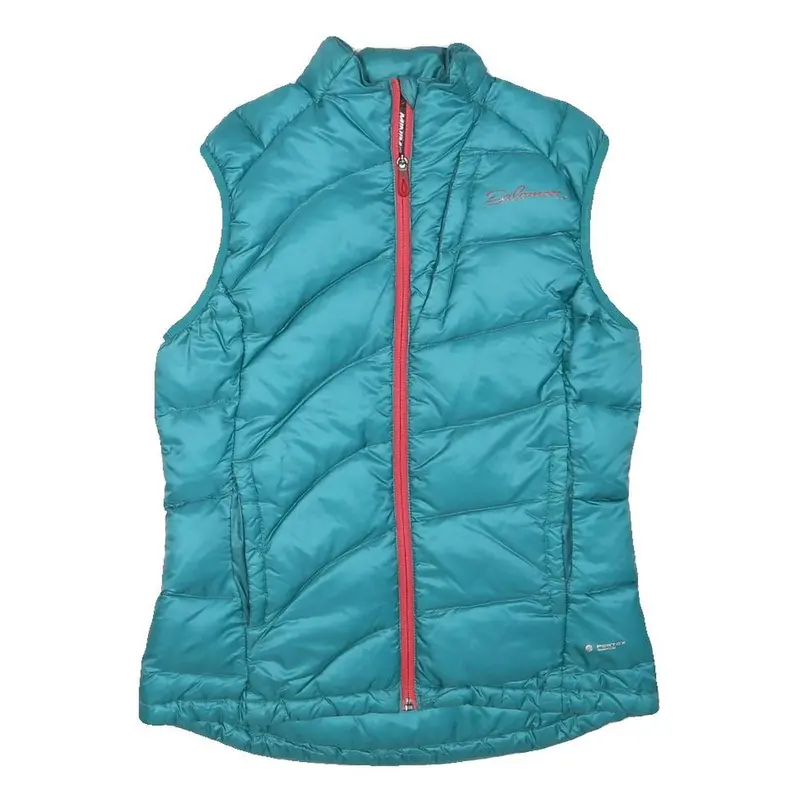 Salomon Womens Teal Blue Puffer Jacket M Polyester Blend Quilted Zip Outdoor 1
