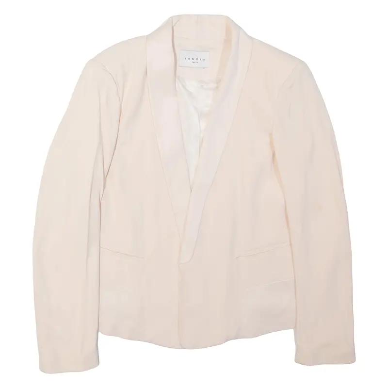 Sandro Womens Blazer Jacket Pink Viscose S 1
