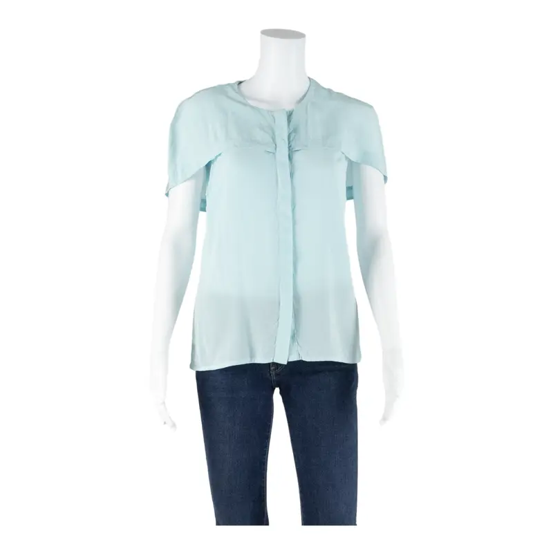 Sandro Womens Blouse Blue S 1