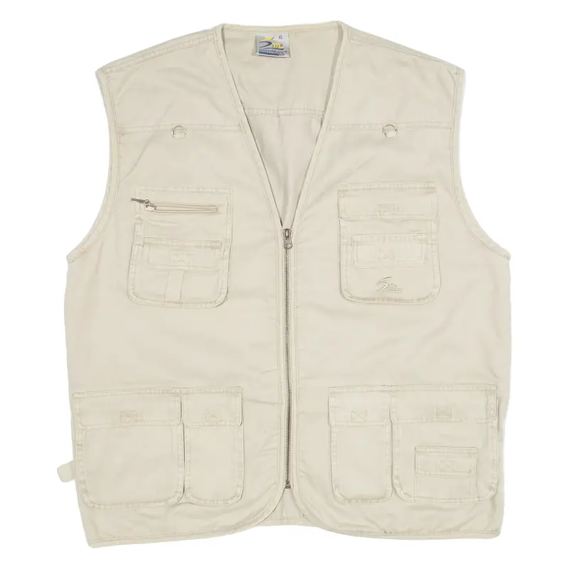 Saramarc Mens Gilet Beige Xl 1