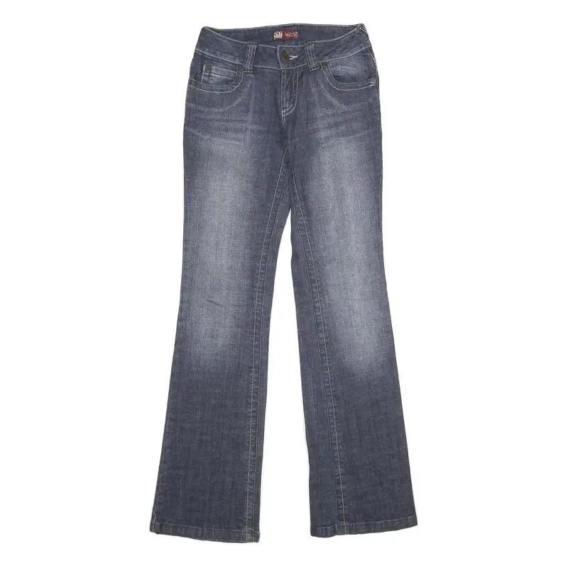 Sb Denim Womens Regular Fit Bootcut Denim Jeans Dark Blue W26 L34 Stylish 1