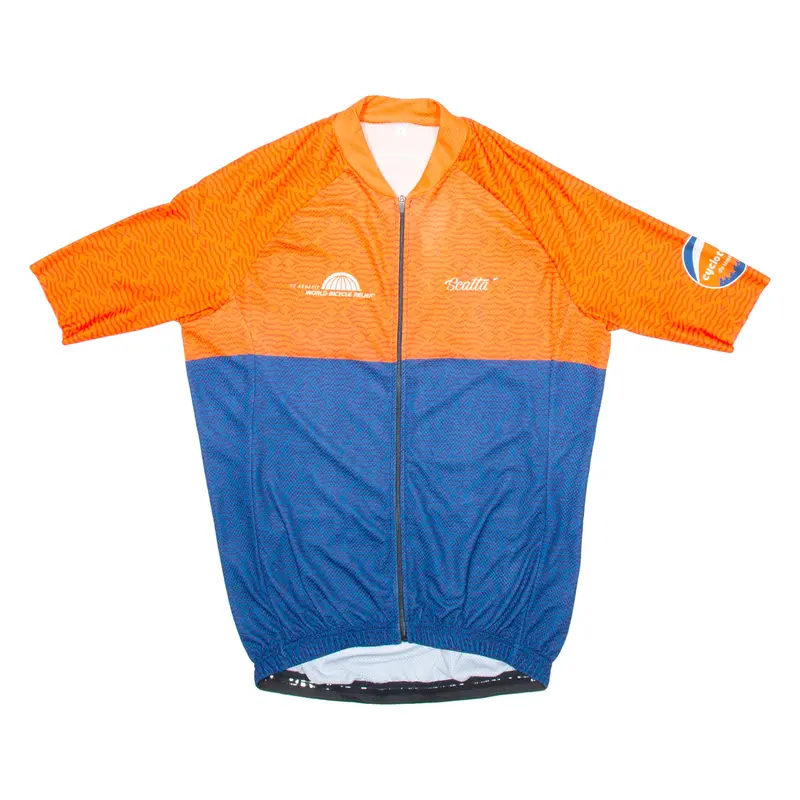 Scatta Full Zip Cycling Mens Jersey Blue L 1