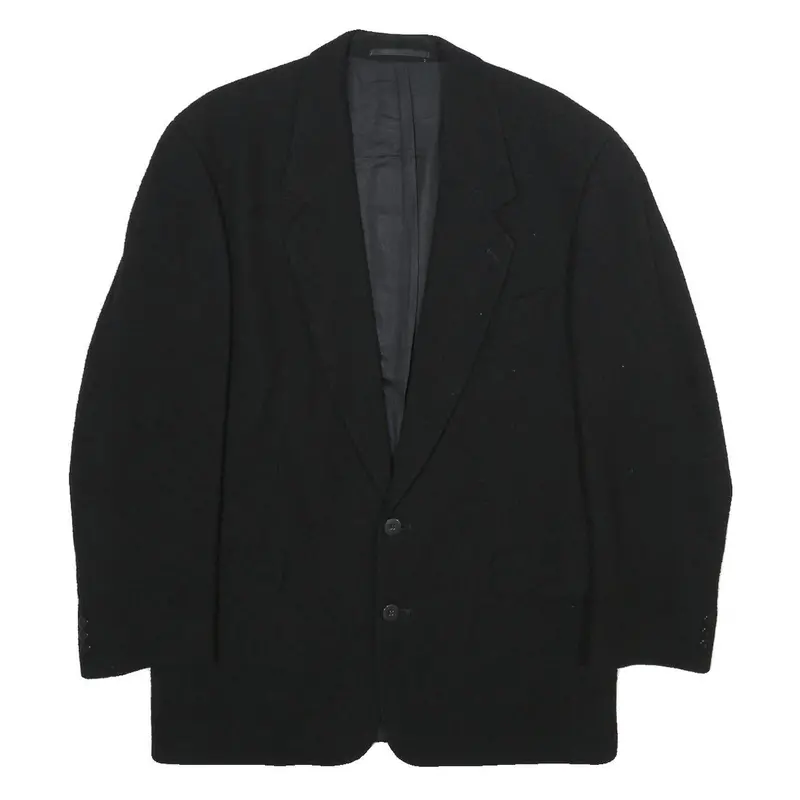 Schild Mens Black Classic Jacket Xl Woven Button Closure Tailored Formal Blazer 1
