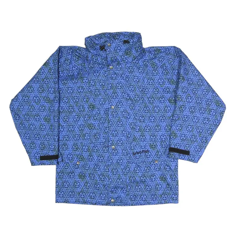 Schoffel Mens Blue Outdoor Jacket S Polyester Blend Zip Printed Lightweight 1
