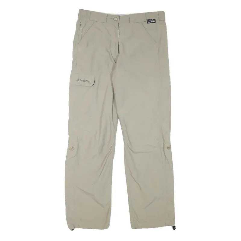 Schoffel Womens Beige Regular Fit Outdoor Trousers W31 L29 Zip Polyester Blend 1