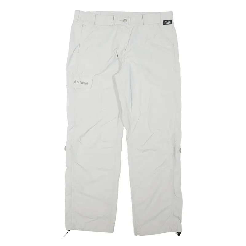 Schoffel Womens Polyester Blend White Regular Straight Trousers W34 L29 Outdoor 1