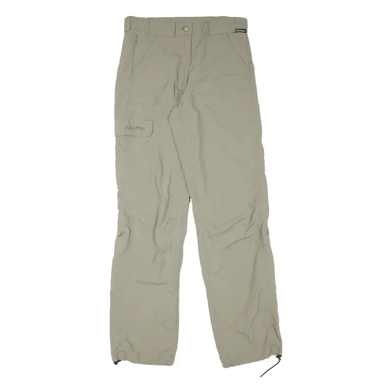 Schoffel Womens Regular Beige Polyester Blend Trousers W28 L30 Outdoor Zip Cargo 1