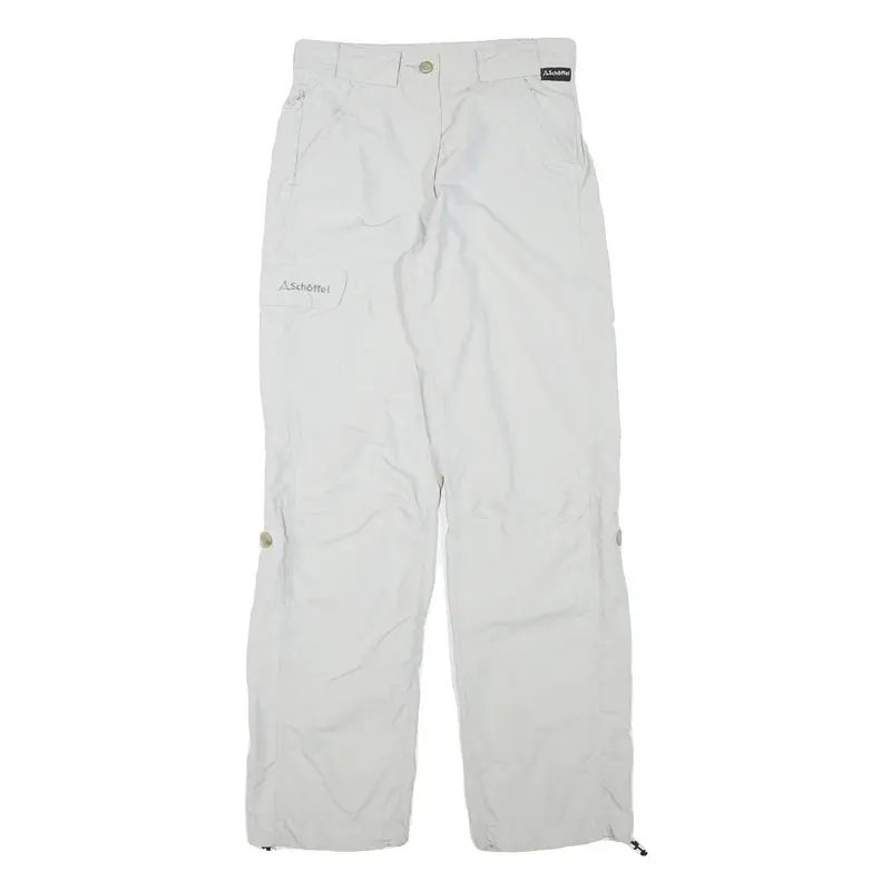 Schoffel Womens White Regular Fit Straight Leg Trousers W27 L30 Outdoor Casual 1