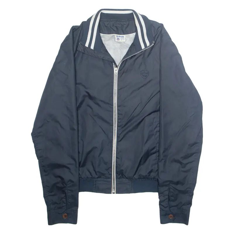 Schott Mesh Lined Mens Jacket Blue Usa M 1