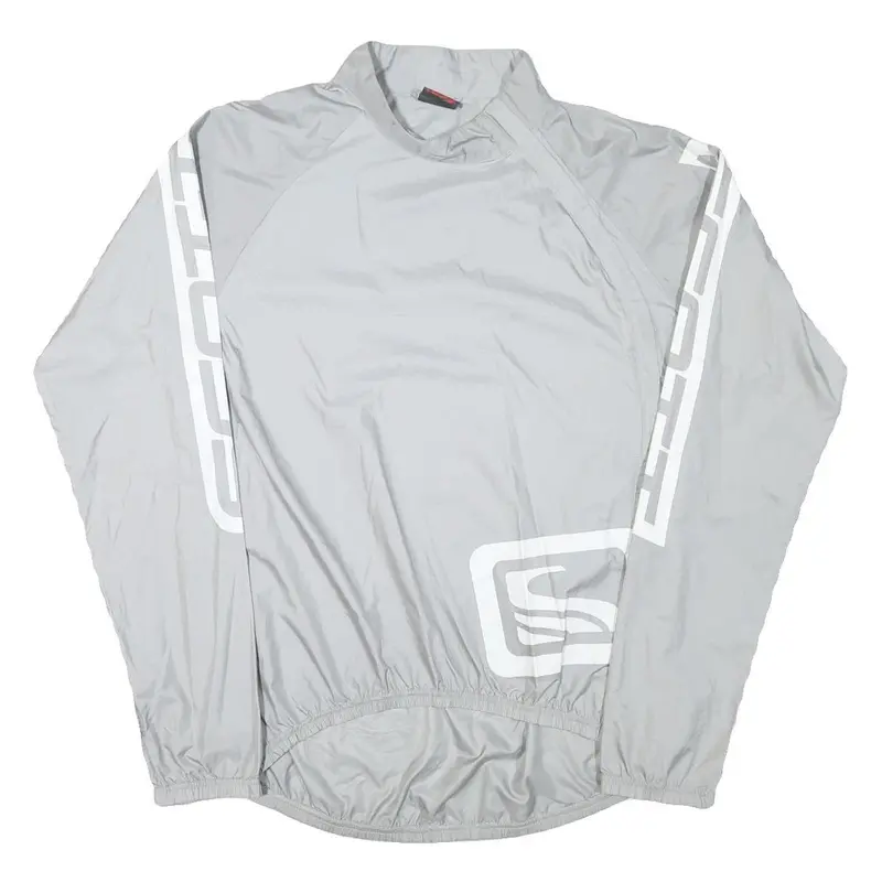 Scott Mens Grey Lightweight Track Jacket Xl Polyester Blend Zip Athletic Fit 1