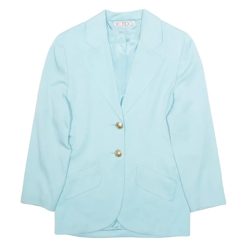 Secendo Womens Blazer Jacket Blue L 1