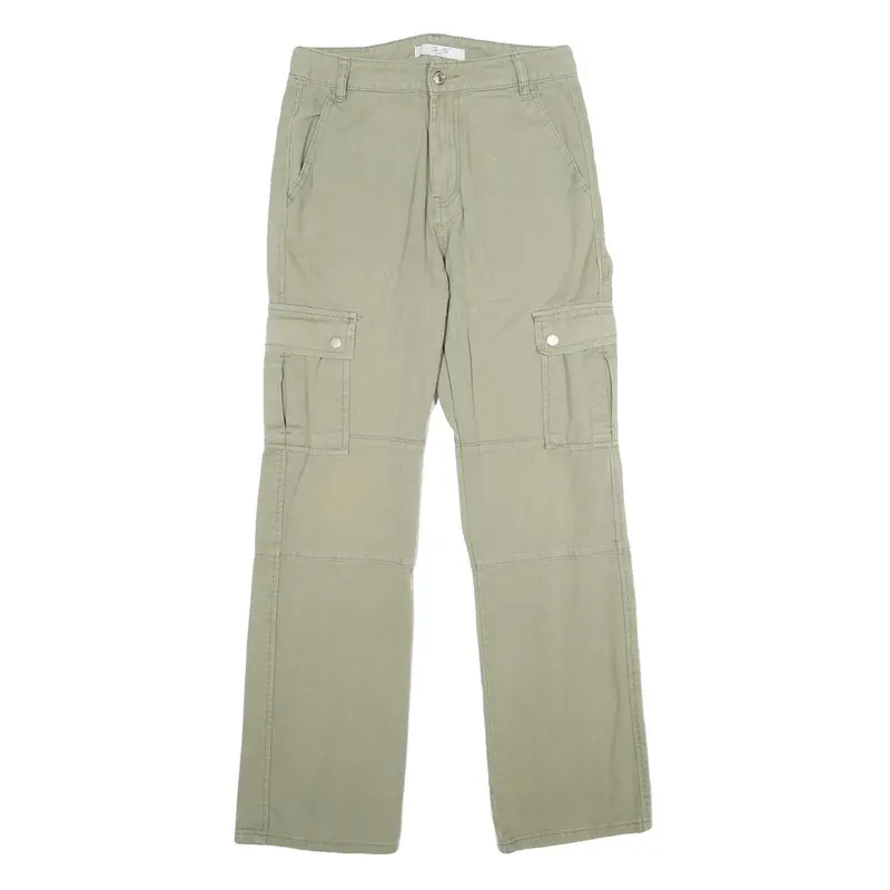 See See Womens Cotton Khaki Regular Cargo Trousers W28 L30 Utility Casual 1