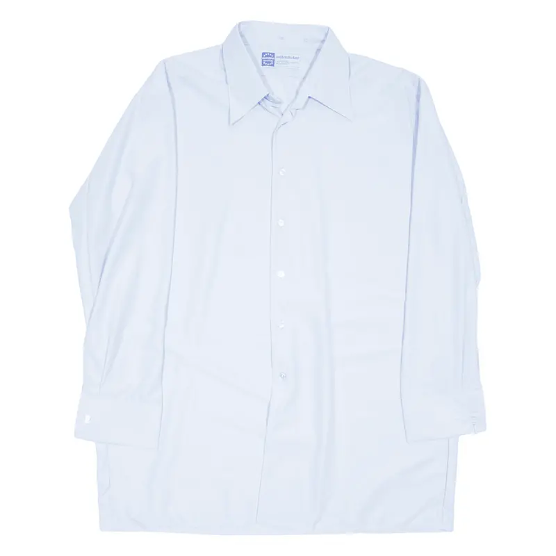 Seidensticker Mens Formal Shirt Blue 90S Long Sleeve L 1