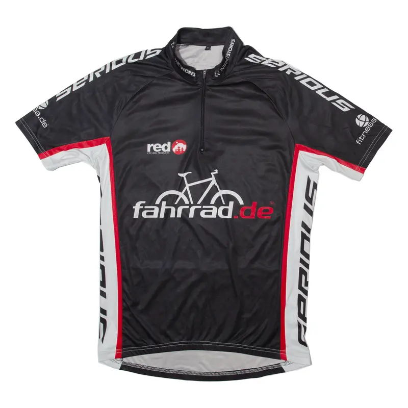 Serious Cycling Shirt Mens Jersey Black 1/4 Zip M 1