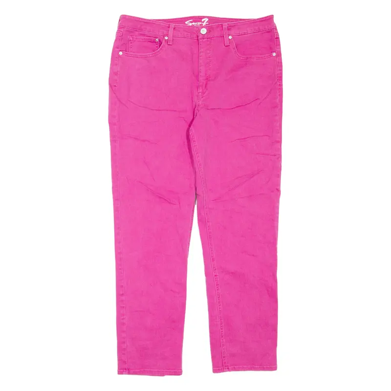 Seven Womens Jeans Pink Regular Tapered W38 L30 1