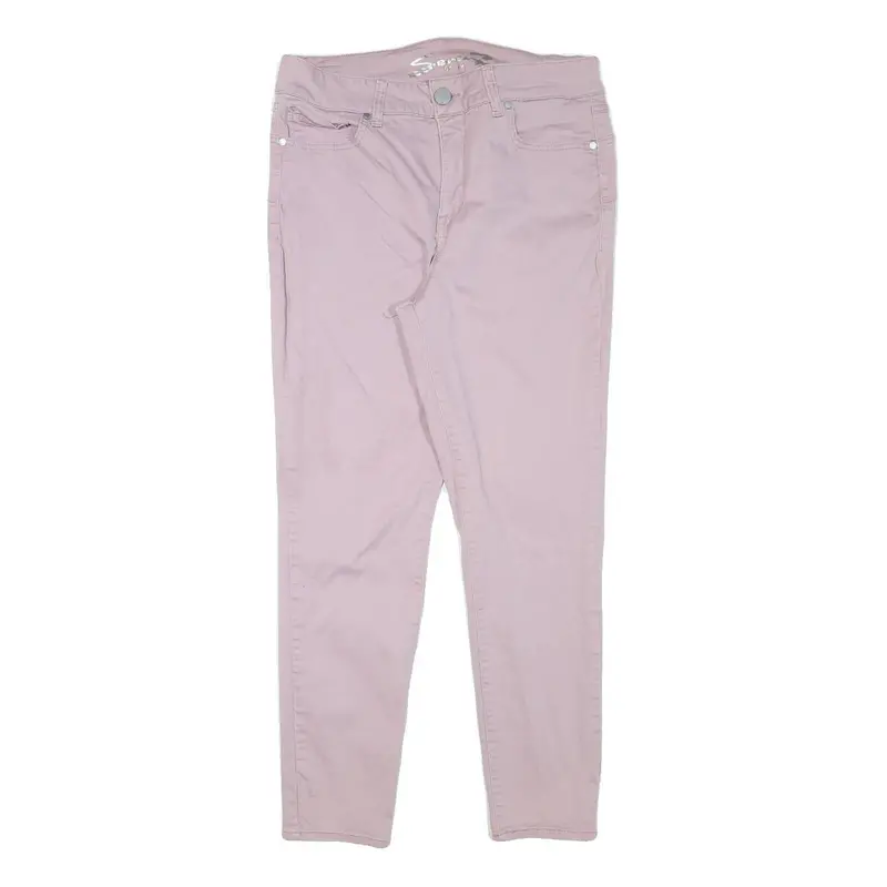 Seven7 Womens Cotton Blend Pink Slim Skinny Trousers W32 L28 Stylish Comfort 1