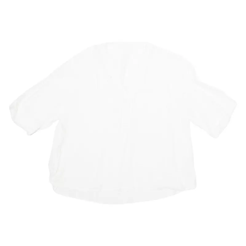 Sheer Womens Blouse White Xl 1