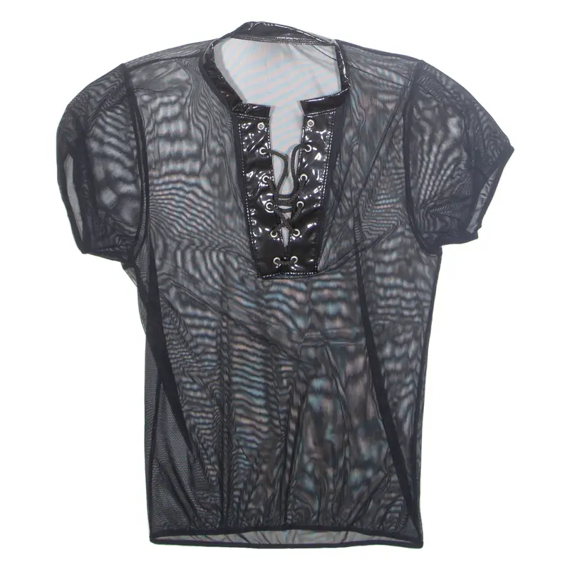 Sheer Womens Top Black M 1