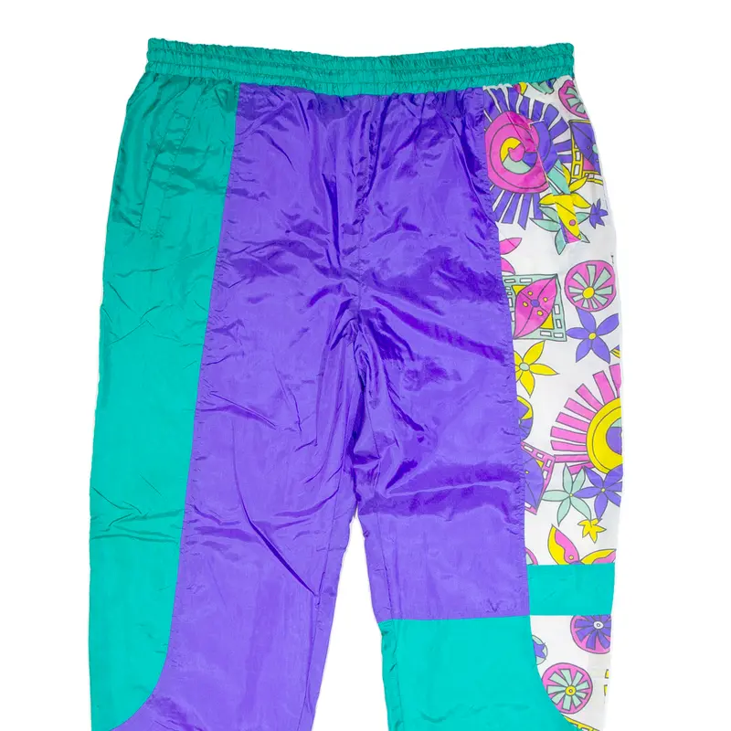 Shell Womens Track Pants Purple 90S Nylon Tapered L W40 L30 2