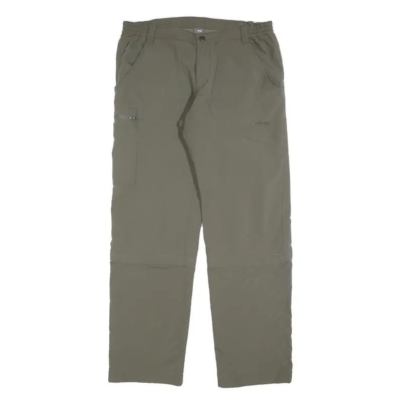Sherpa Mens Cotton Blend Beige Regular Fit Straight Trousers W34 L32 Outdoor 1