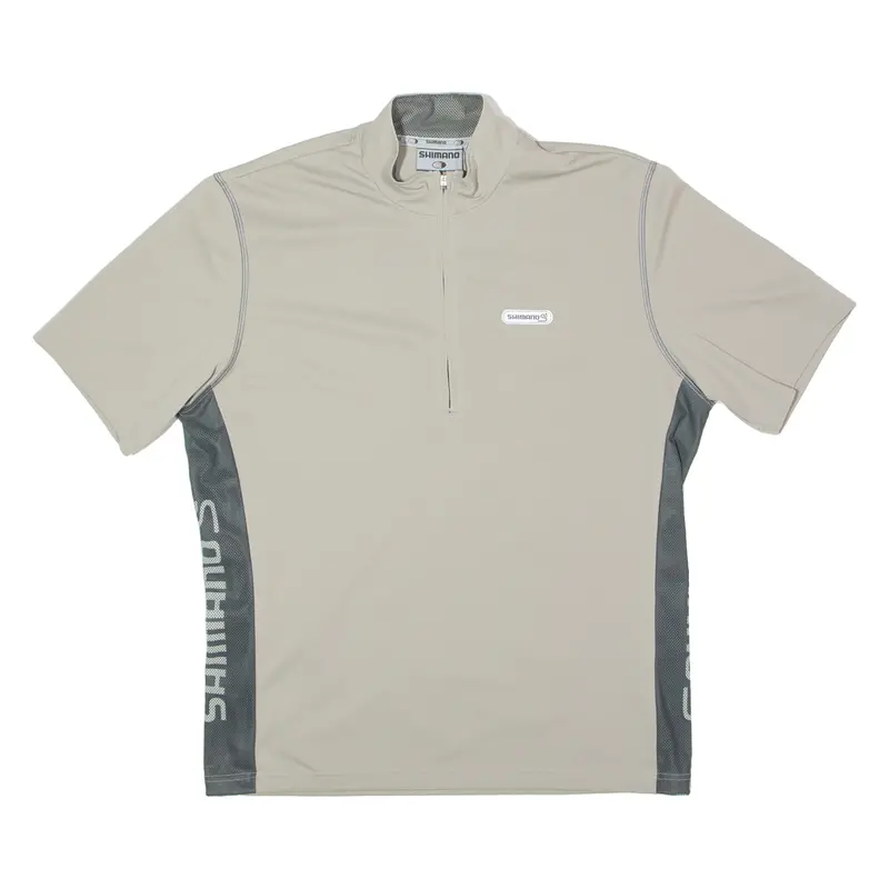 Shimano Cycling Mens Jersey Grey 1/2 Zip L 1