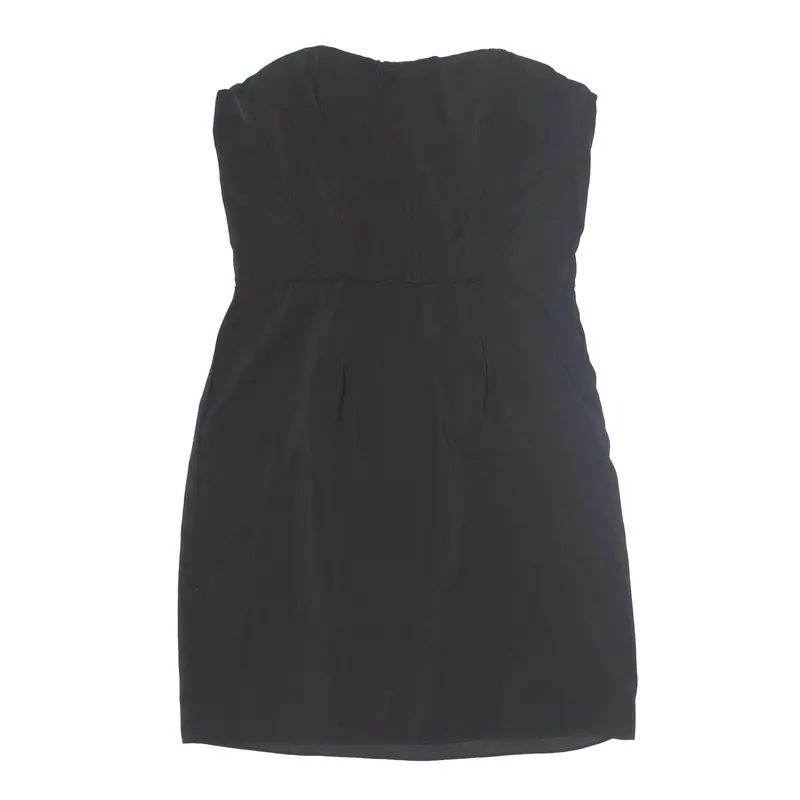 Silvian Heach Womens Fit & Flare Dress Black Sleeveless Knee Length M 1