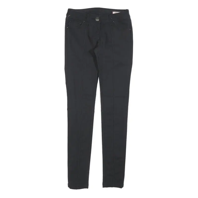 Silvian Heach Womens Polyester Blend Black Slim Skinny Trousers W26 L30 1