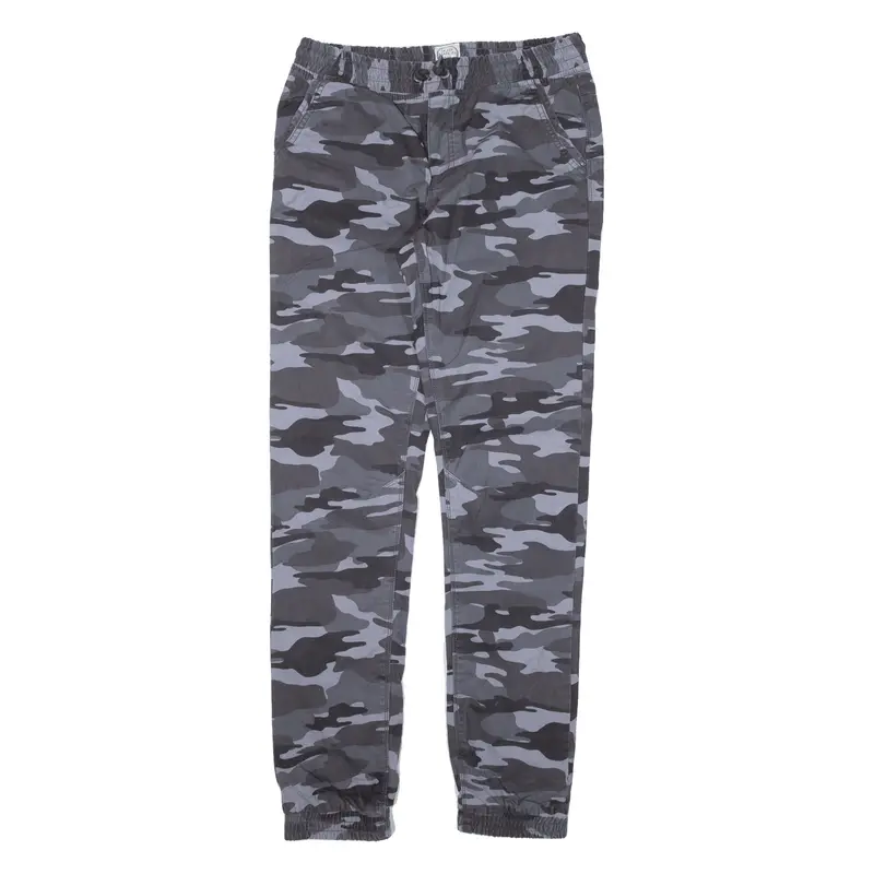 Skate Nation Camo Womens Trousers Grey Slim Tapered W30 L32 1