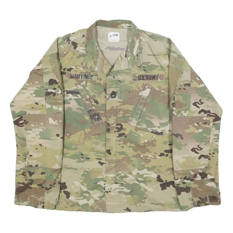 Snc Manufacturing Mens Green & Brown Camouflage Lightweight Cotton Blend Jacket 1
