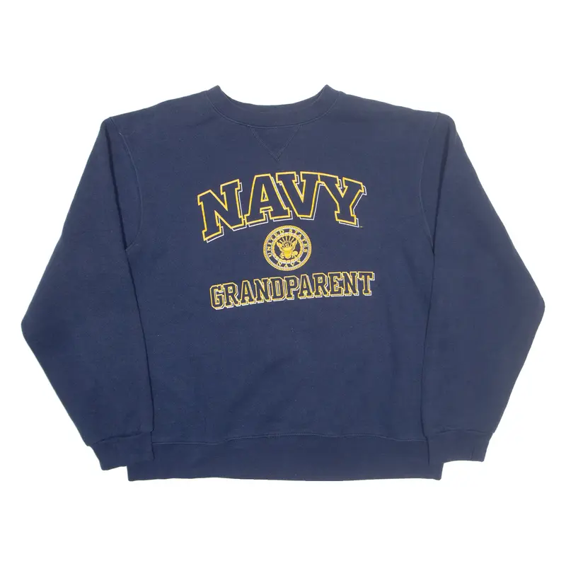 Soffe Us Navy Grandparent Womens Sweatshirt Blue Usa L 1