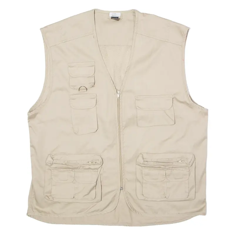 Sol's Utility Mens Gilet Beige Twill Xl 1