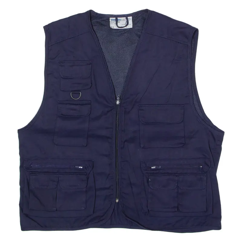 Sottozero Utility Mens Gilet Blue Twill 90S L 1