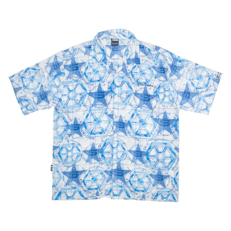 Southpole Mens Shirt Blue 90S 2Xl 1