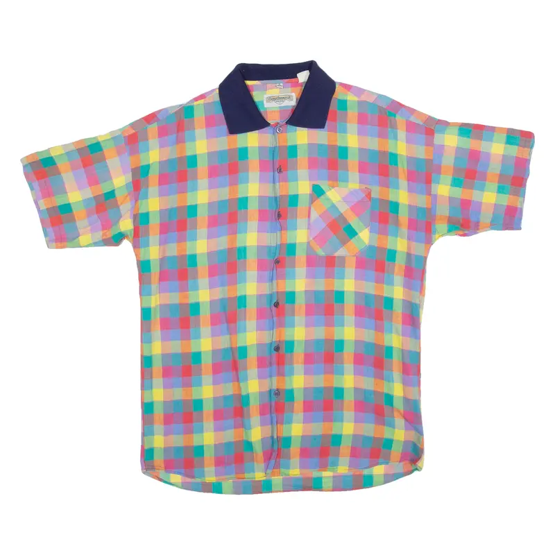 Southwest Castle Mens Shirt Red Gingham M 1