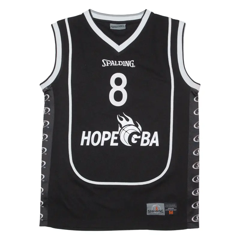 Spaldings Hope Gba 8 Mens Jersey Black Sleeveless Usa V-Neck M 1