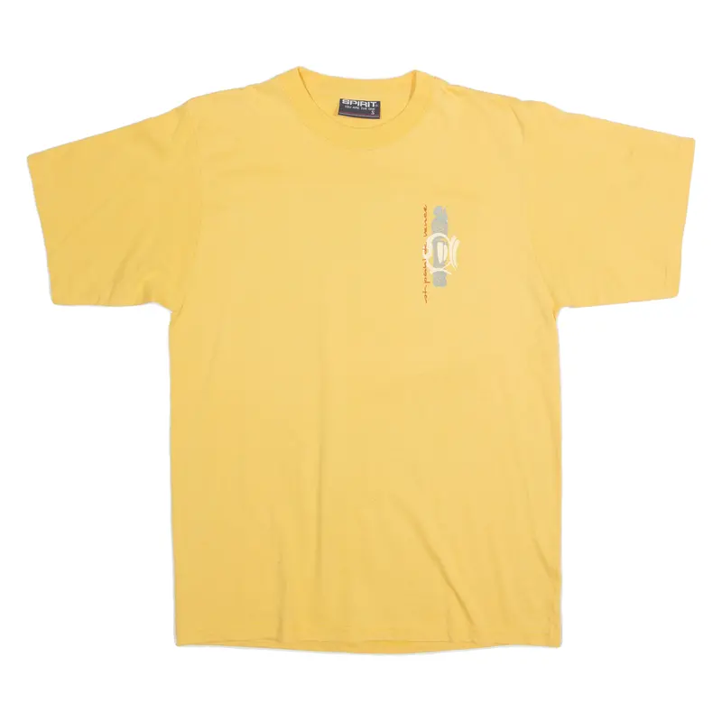 Spirit Mens T-Shirt Yellow S 1