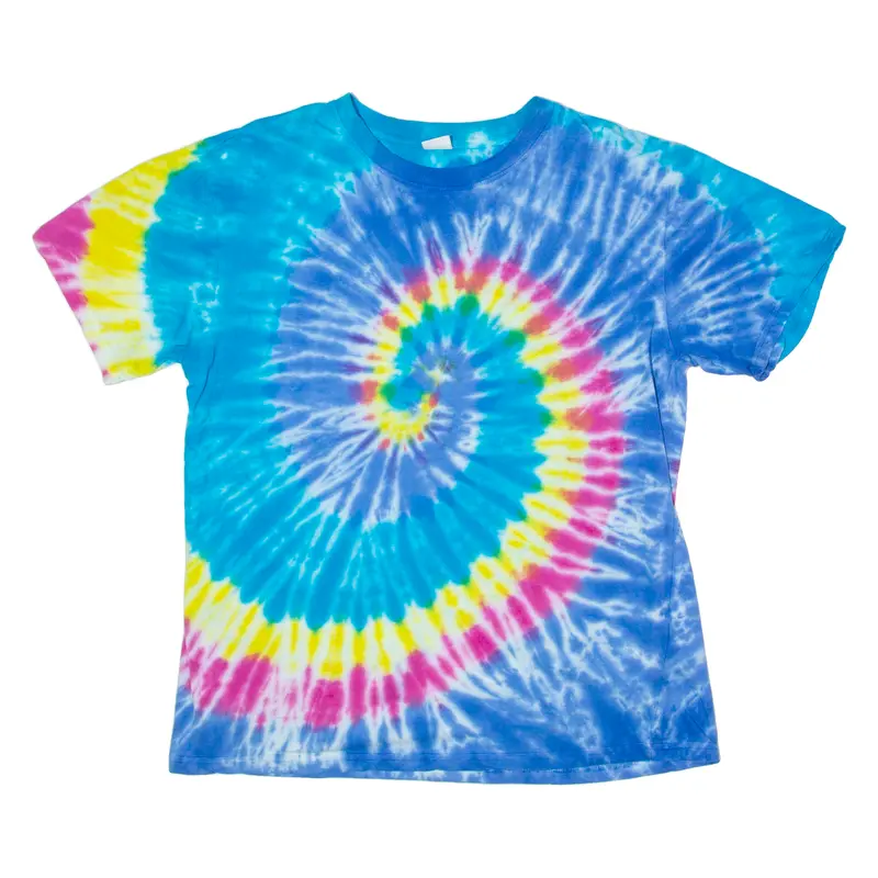 Spirit Mens Tie Dye T-Shirt Blue Crew Neck M 1