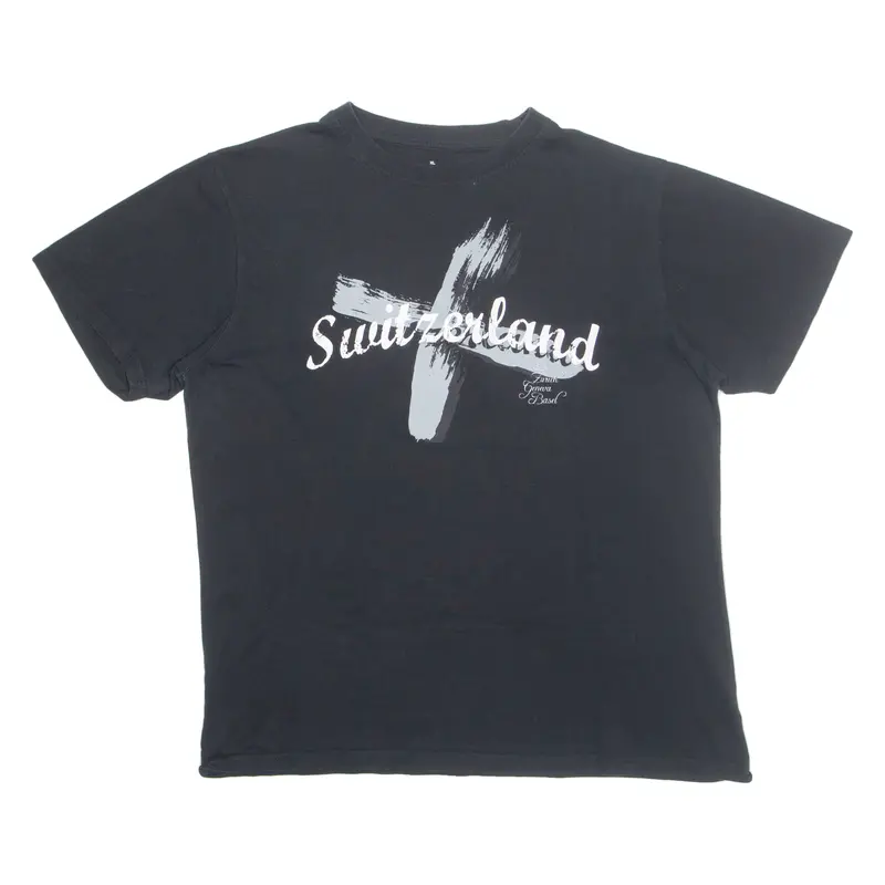 Splash Arts Switzerland Mens T-Shirt Black Xl 1