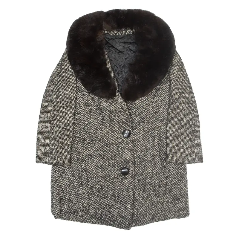Spondon Womens Overcoat Coat Black M 1