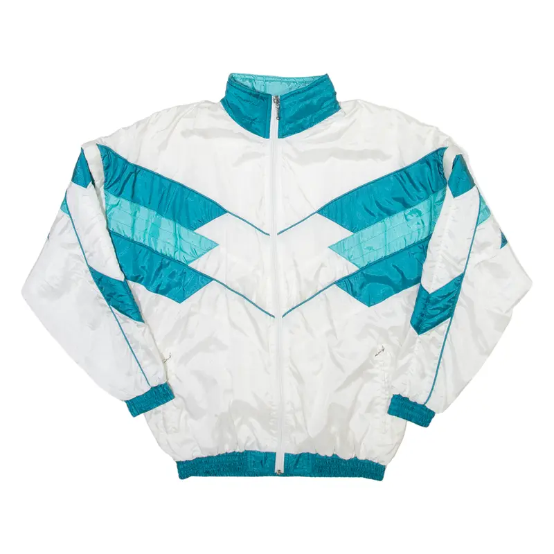 Sport Spirit Detachable Arms Mens Track Jacket White Nylon 90S Xs 1