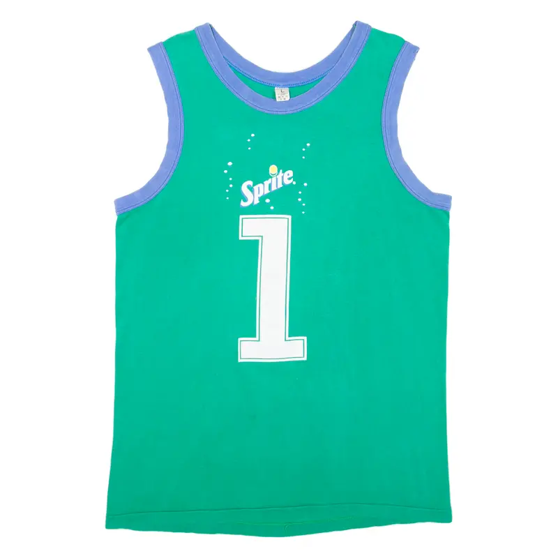 Sprite Mens Vest Green Sleeveless L 1