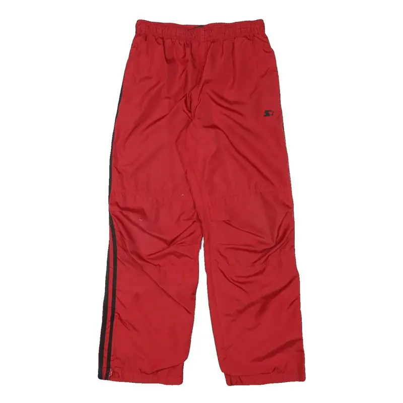 Starter Mens Joggers Red & Black Slim Tapered S W24 L27 Sportswear Track Pants 1