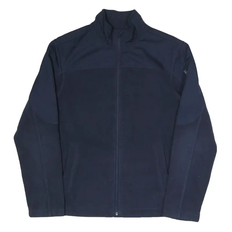 Starter Mens Navy Blue Jacket S Polyester Blend Plain Zip S Athletic Casual 1
