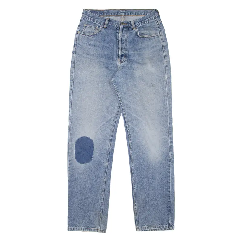 Stax Mens Jeans Blue Regular Straight 90S Stone Wash W28 L34 1