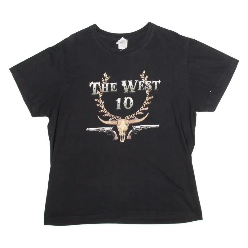 Stedman The West 10 Mens T-Shirt Black M 1
